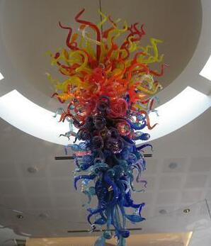 

Modern Lamps Chandelier Villa Art Decorative Blown-Glass Light Hand Blown Glass Crystal Chandeliers Stair Lights for Staircase