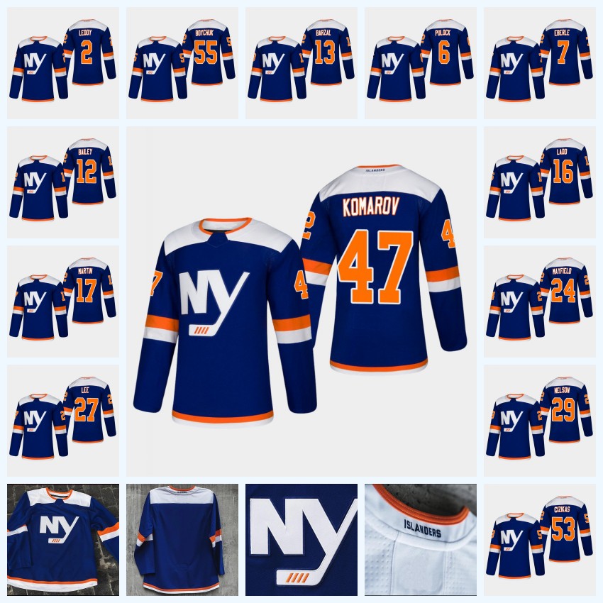 

13 Mathew Barzal New York Islanders Third Jersey 47 Leo Komarov 27 Anders Lee 2 Nick Leddy 53 Casey Cizikas 17 Matt Martin