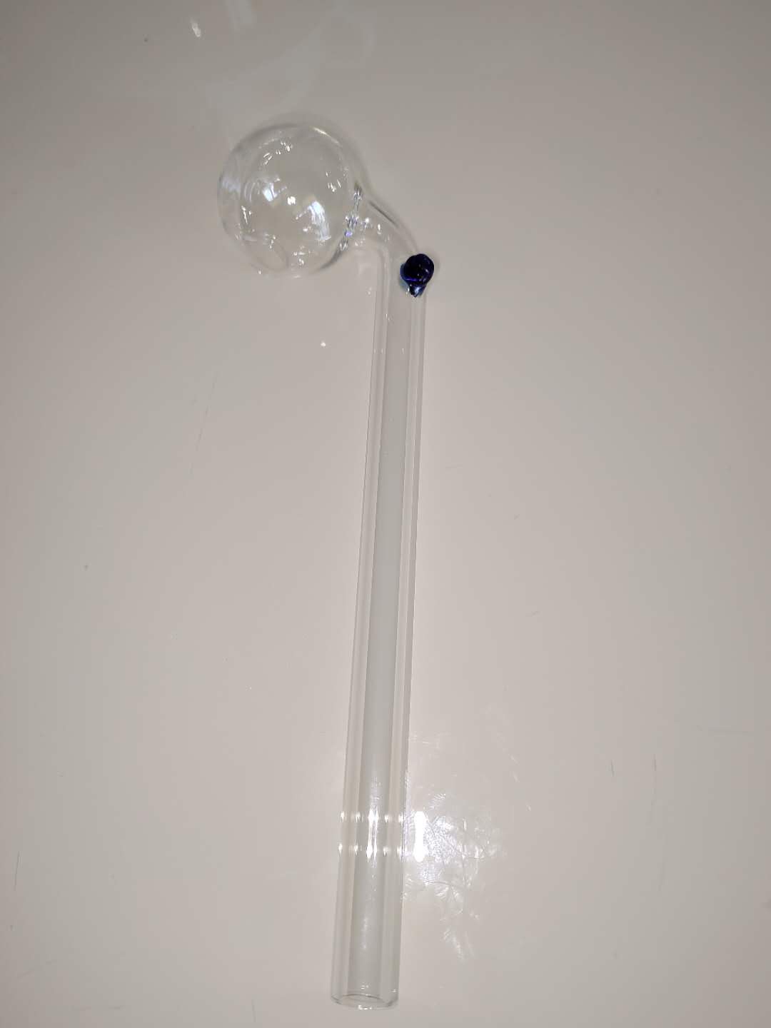 

16cm long and thickened color single point elbow glass smoke set oil burner oil glass tube cheap and free delivery 567
