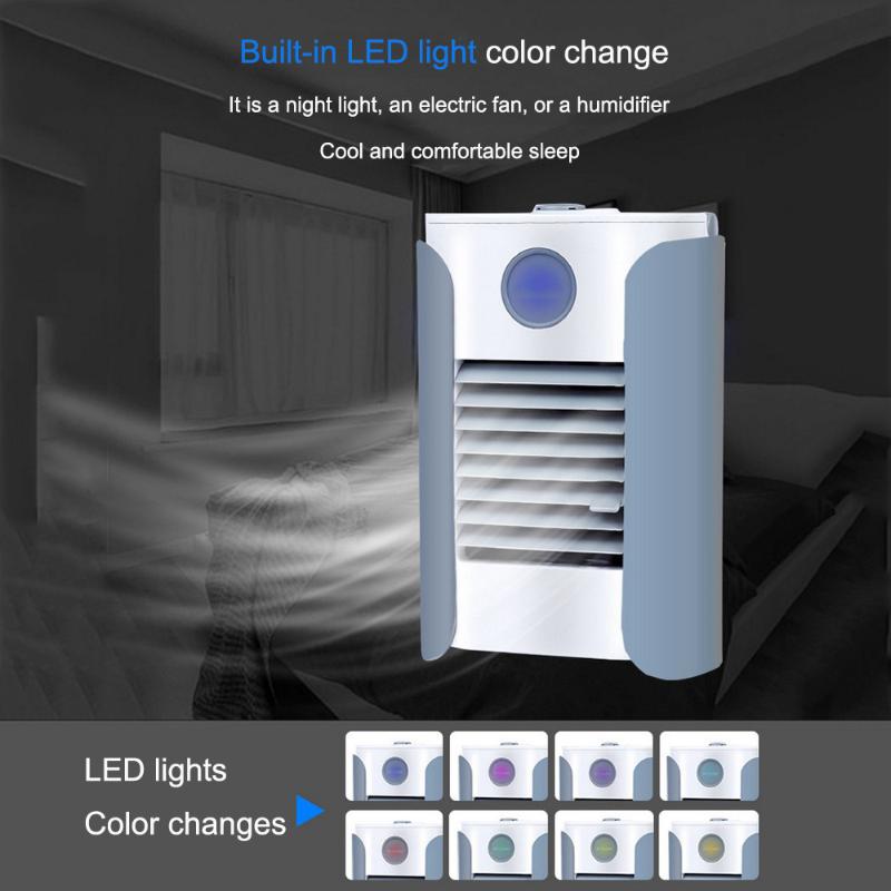 

Mini Cooler Fan Multi-function Cold Air Multi-function USB Charging Durable Desktop Humidifier Bluetooth Speaker Cooling Fan
