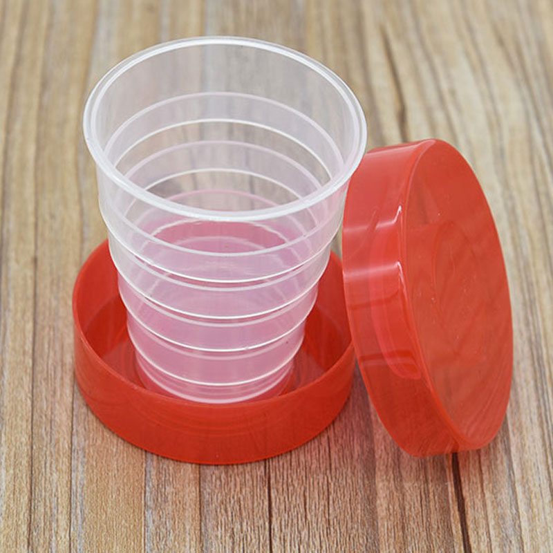 

Hot Sale New Portable Collapsible Water Cups Telescopic Retractable Folding Cups Candy Colors Outdoor Camping Travelling Drinking Tumblers, Mixed