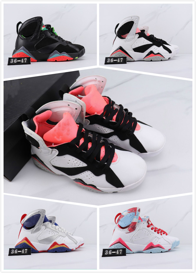 

online unisex 7 basketball shoes 2020 7S zoom cowhide leather sneakers mens sports sneakers womens designer chaussures shoes 36-47, 1 36-47