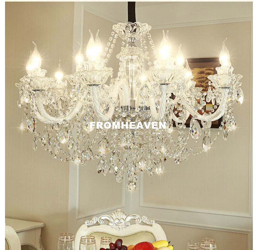

Free Shipping Honey Crystal chandelier Living Room lustre sala de jantar cristal Modern Chandeliers Lighting Home Decoration