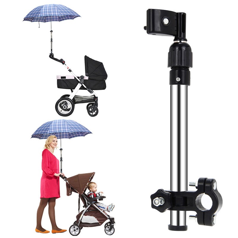 

New Arrived Baby Stroller Plastic Handicraft Adjustable Support Structure Baby Stroller Pram Umbrella Stretch Stand Metal Holder