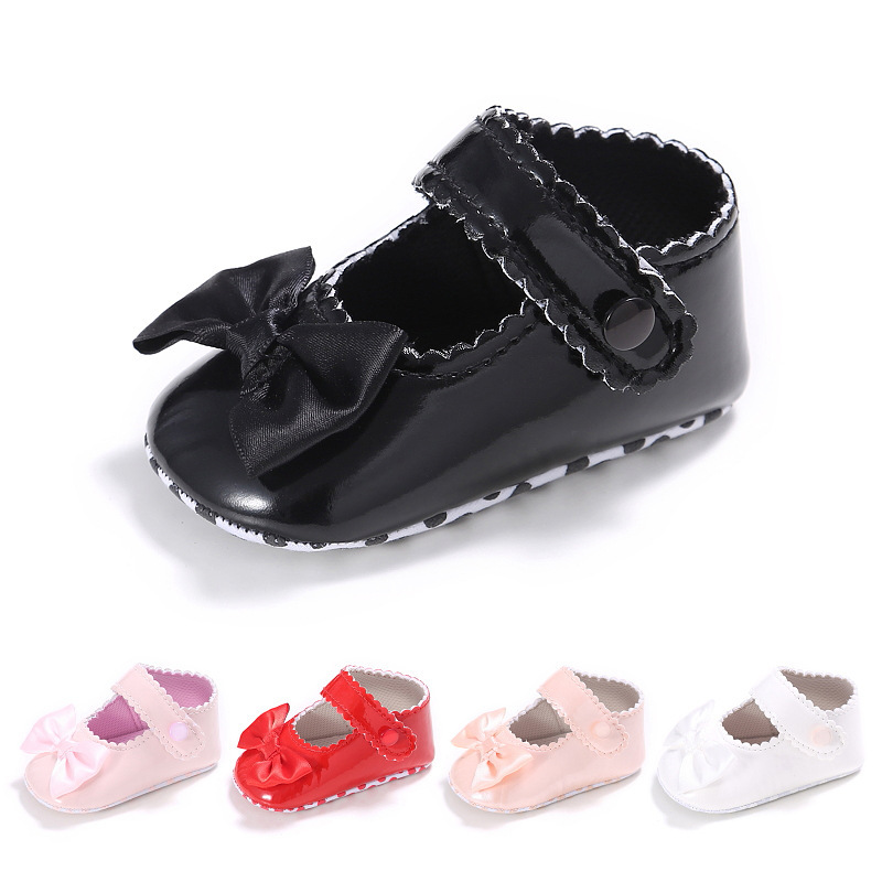 

Baby PU Soft Sole Leather Shoes Newborn Boy Girl Princess Shoes Infant Toddler Bowknot Hot