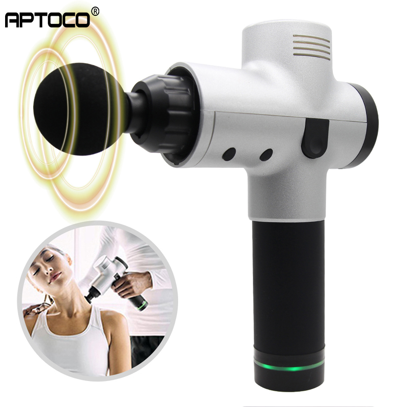 

Aptoco Muscle Massage Gun Deep Tissue Massager Therapy Gun Exercising Relief Body Shaping
