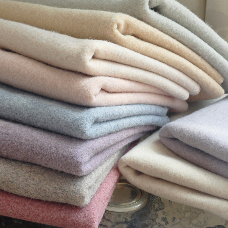 Brushed Wool polyester blend Fabric For Coat Windbreaker curtains Material By the Half-Yard Width 61"-image-539595170