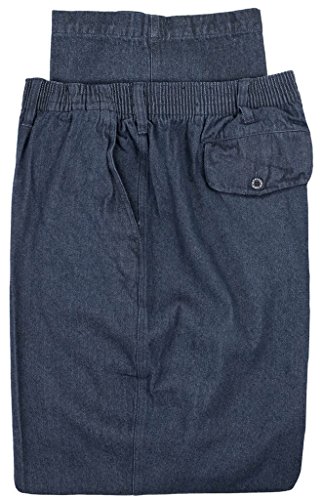 

Big & Tall Men's Casual Pants Full Elastic Denim, As pic