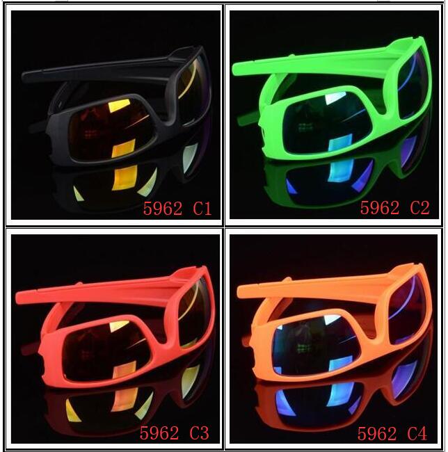 

summer newest style man sport sunglasses Cycling glasses woman NICE FACE Take the sunglasses Dazzle colour glasses 7 Colors