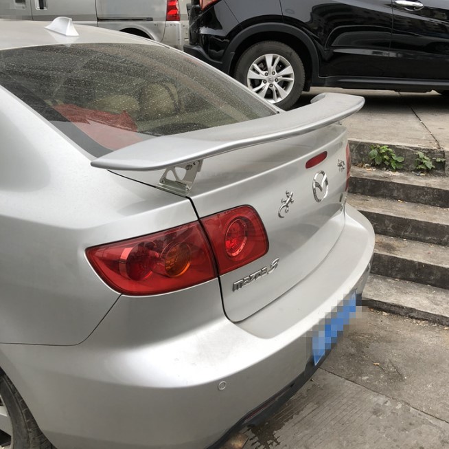 

For Mazda 3 Spoiler 2006-2013 Mazda3 RX8 Spoiler ABS plastic Material Car Rear Wing Color Rear Spoiler