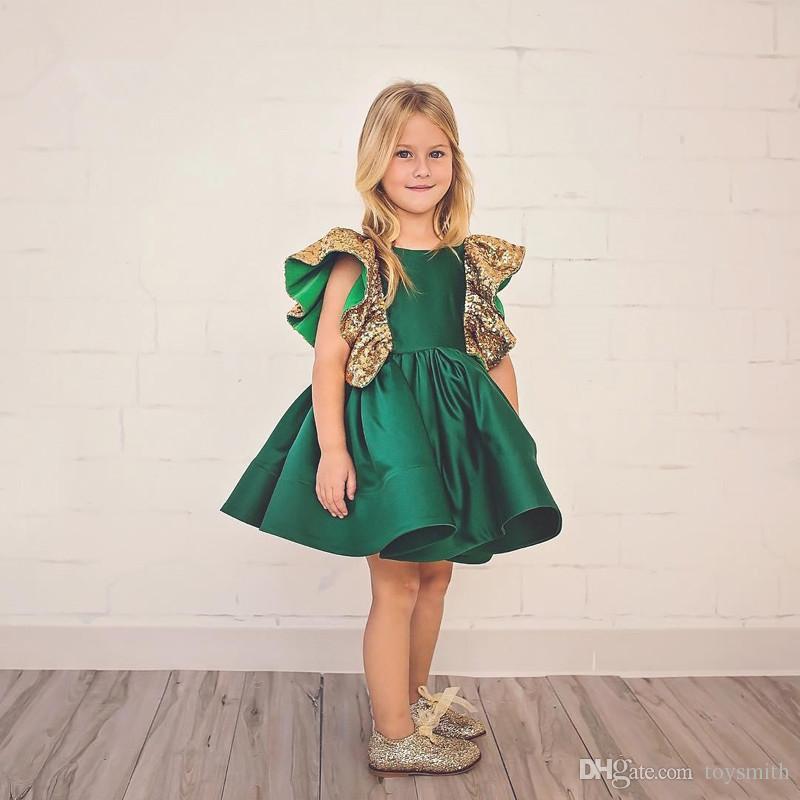 emerald green dress for baby girl