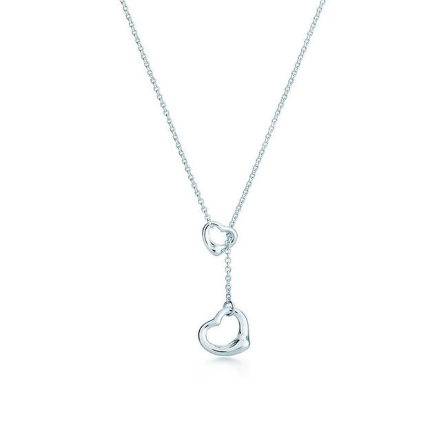 

NEW Charm Gift 925 Sterling Silver Water Drop Pea Pendant Tif Necklace Cross Smile Sun Necklace Jewelry Match World Jewelry