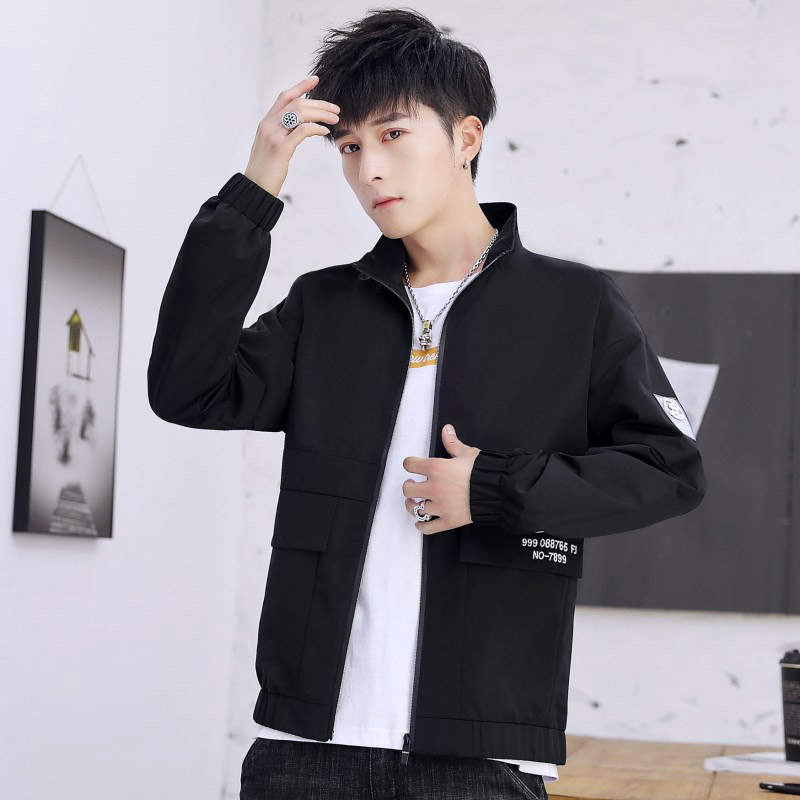 

New Jacket Men Fashion Casual Loose Mens Jacket Sportswear outdoors Bomber top coat Mens jackets and Coats, Beige