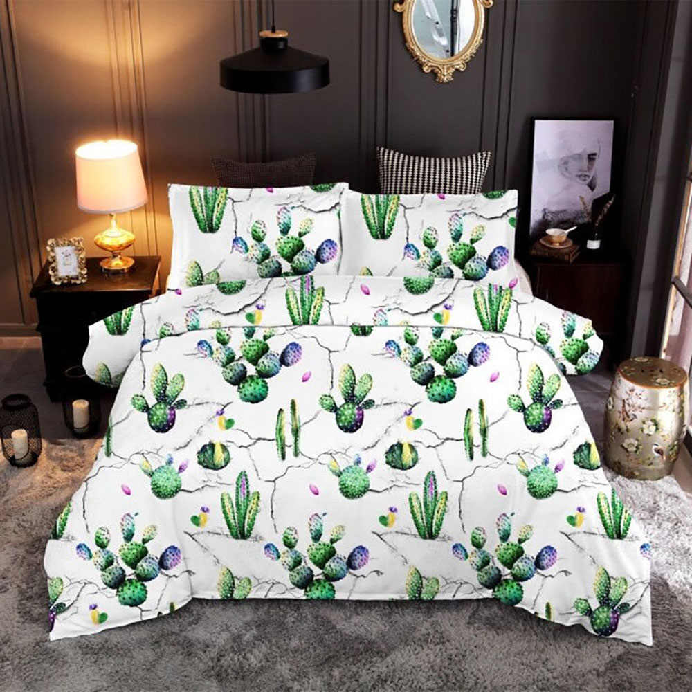 

Lychee Plant Printed Bedding Set Fashion Pillowcase Duvet Cover Sets 2-3pcs Home Textile Family Bed Sets