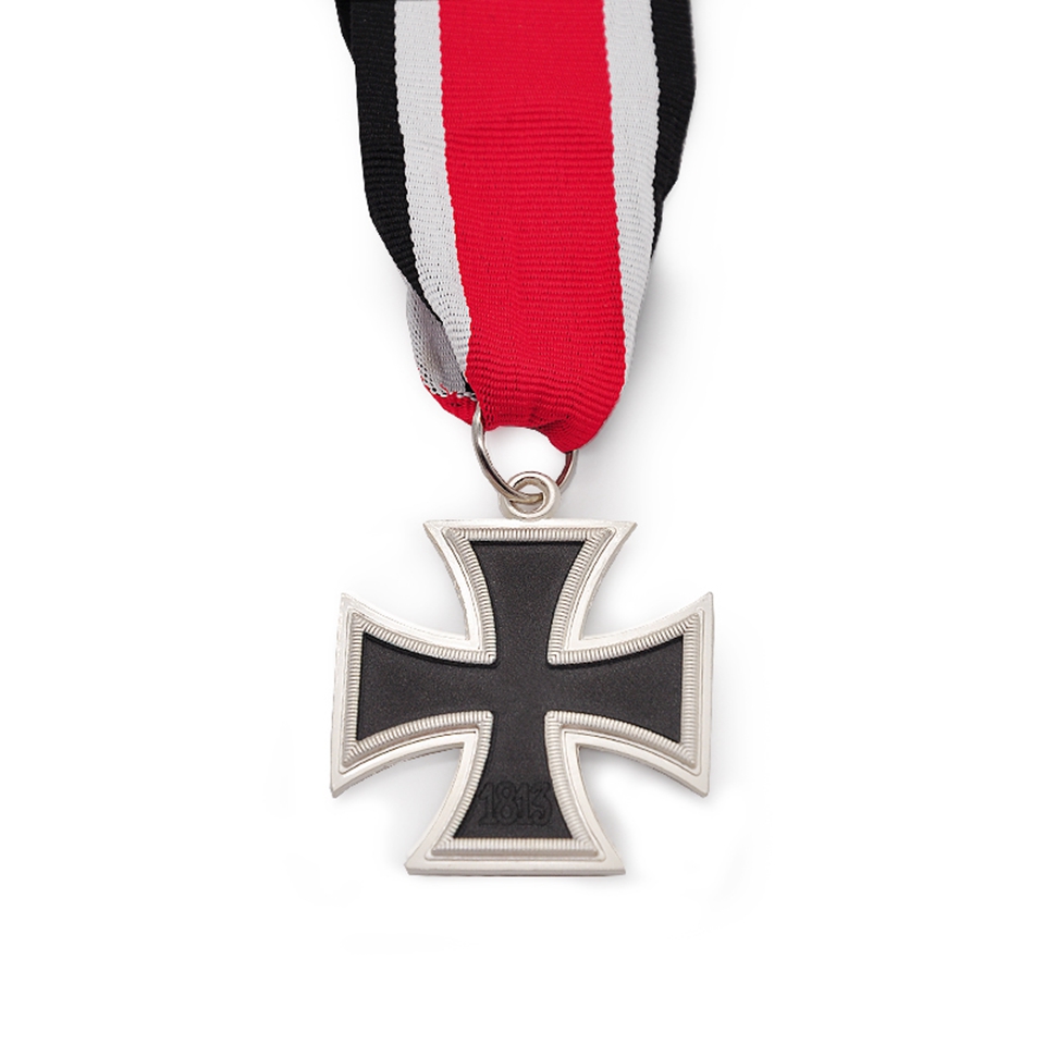 1813-1939 Germany Cross Medal Craft Military Knight Oak Leaf Swords Iron Cross Pin Badge With Red Ribbons-image-524420225