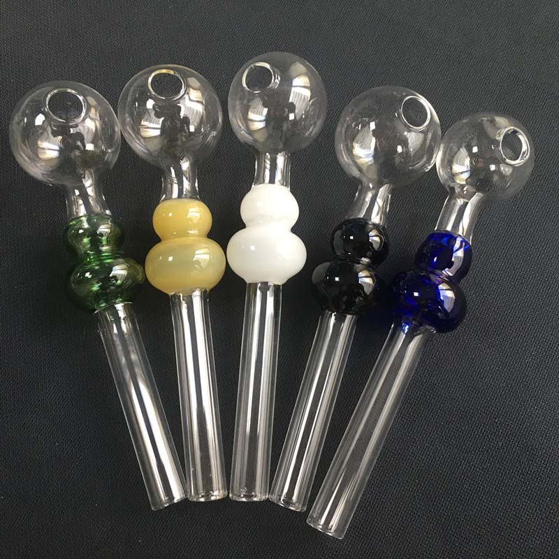 

20pcs New Calabash Glass Pipe Pyrex Oil Burner Pipes Colored Glass Oil Burner Pipe Mini Hand Pipe Smoking Accessories For Dab Tobacco Tools