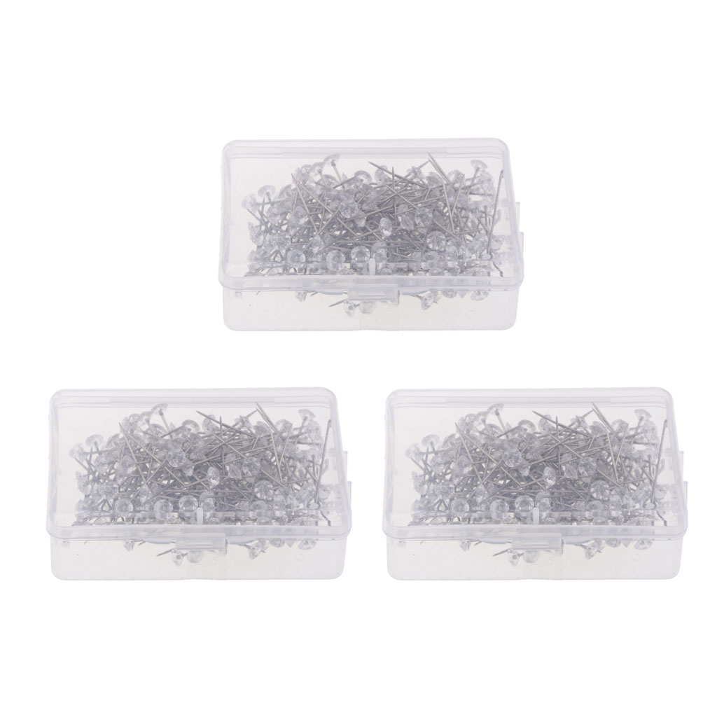 

600pcs Lots Crystal Diamond Head Wedding Corsage Floral Bouquet Pins