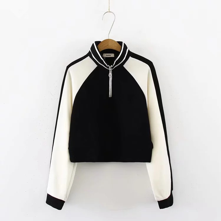 

Hoodies Fashion Casual Cotton Women Fitness Hoodie Sweatshirt Long Sleeve Sweatshirts Slim Korean Hoodies For Women 2019 II50MS, Black