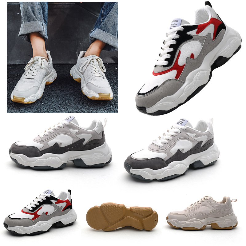 

hot sale for women men fashion old dad shoes grey white red black breathable comfortable sport designer sneakers 39-44, A2