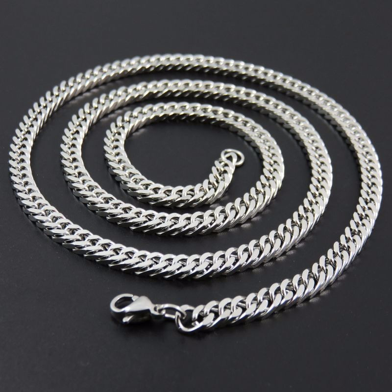 Silver 3.5mm wide 20inch 50cm