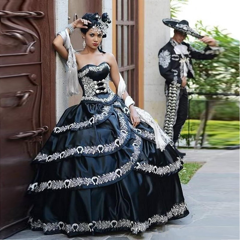 black and white masquerade dresses