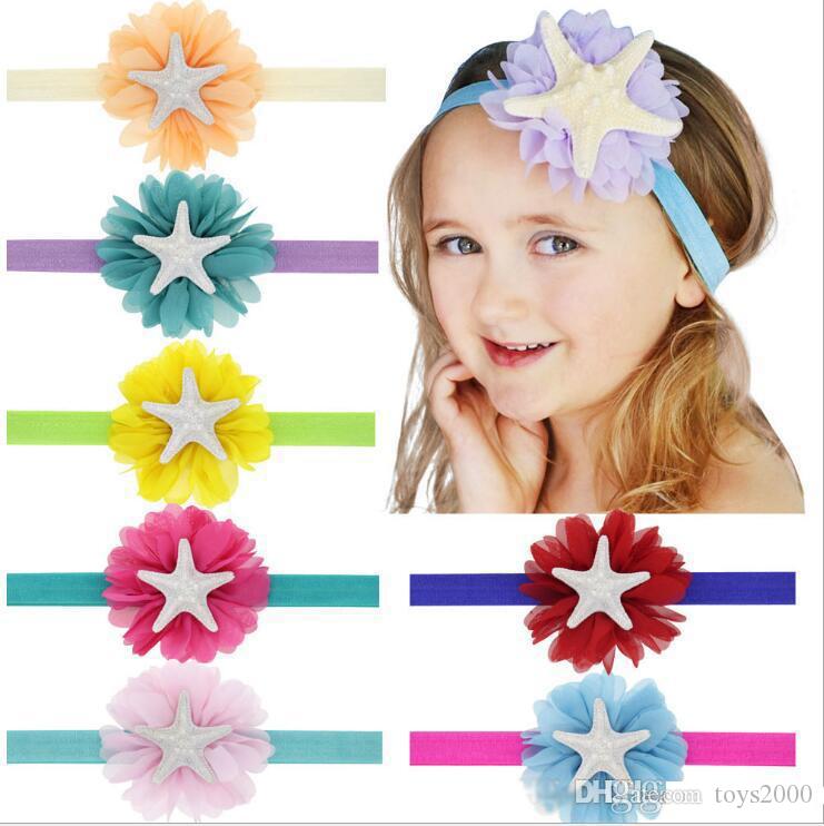 Babykinder 3PCS Einhorn Bowknot Meerjungfrau Blume Haarband Geschenkset