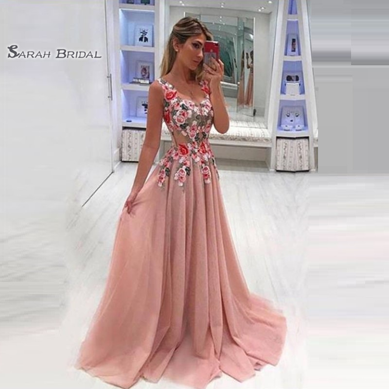 

V-neck Appliques Sweep Pink Prom Dresses Vestidos De Festa Evening Wear In Stock Hot Sales High-end Occasion Dress, Light yellow