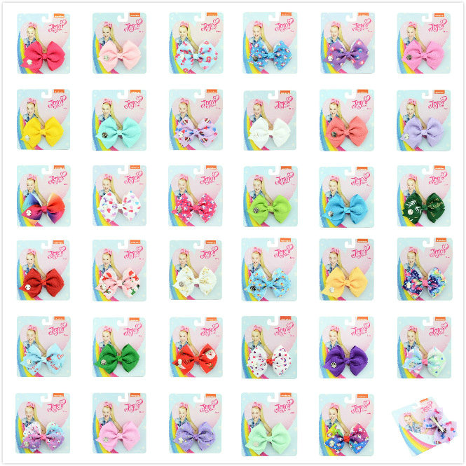 

3.5 inch Unicore Christmas Baby Girls Jojo siwa bows Print Grosgrain Ribbon Hairclip bowknot Hairpins Hair Accessory 35 Colors DHL, Remark number