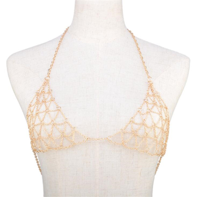 

Other 2pcs / Lot Fashion Bikini Mesh Adjustable Handmade Chain Body Chest