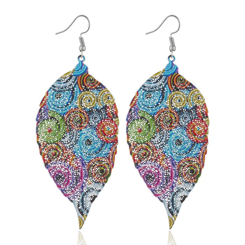 

Retro national style earrings Light Weight Earring And Leaf Earrings Gift for Women and Girl free shipping