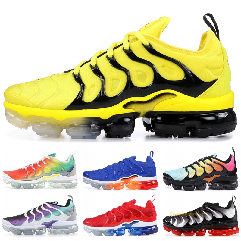 

Bumblebee TN Plus Stylist Men Sneakers Black Speed Red White USA Photo Blue Top Quality New TN Men Women Sport Running Shoes, P4-tropical sunset
