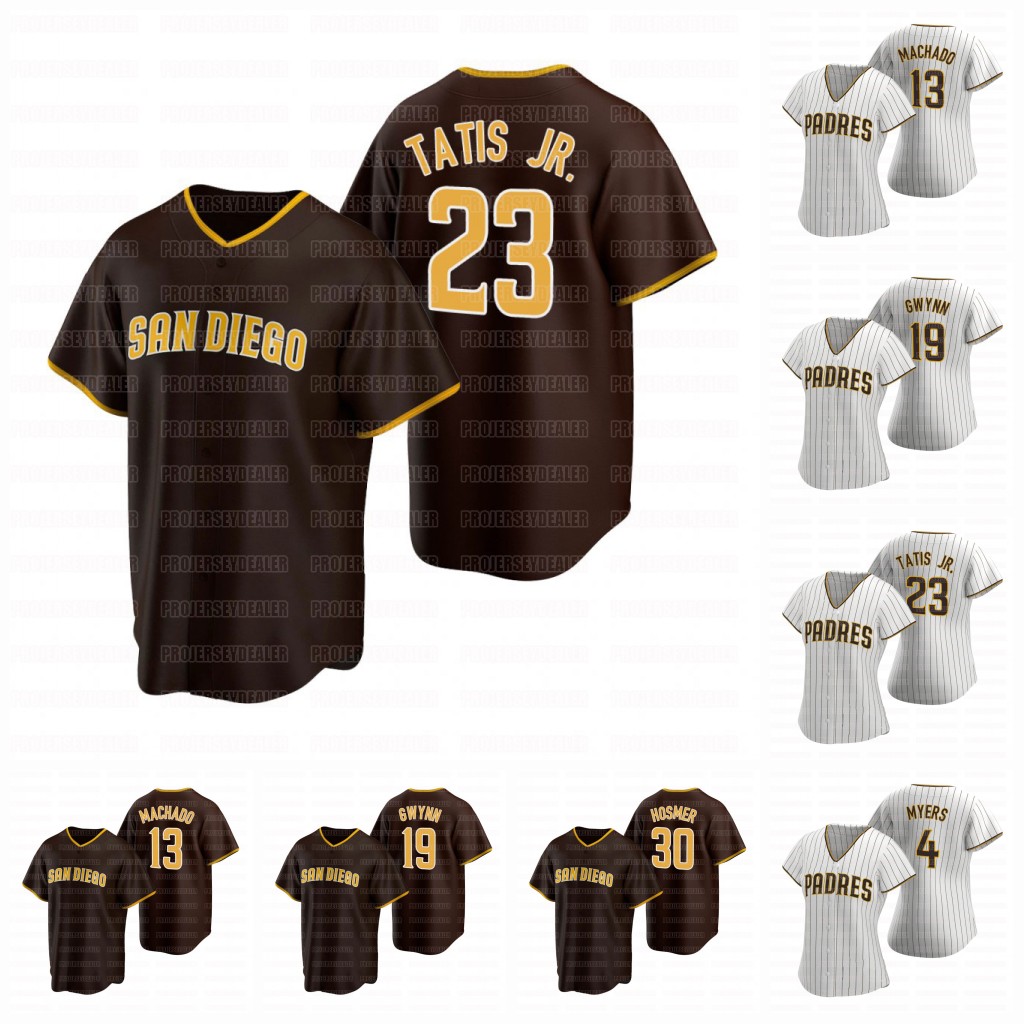 

Youth Fernando Tatis Jr. 2020 Jersey 13 Manny Machado Chris Paddack Eric Hosmer Wil Myers Margot Hunter Tony Gwynn Ian Kinsler, Brown strips youth s-xl