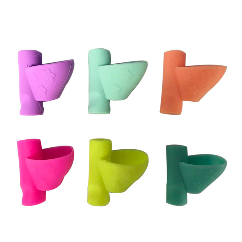 

Silicone Pencil Grips for Kids Handwriting for Preschool Pen Pencil Training Grips Writing Aid Writing Posture Corrector Set of 6