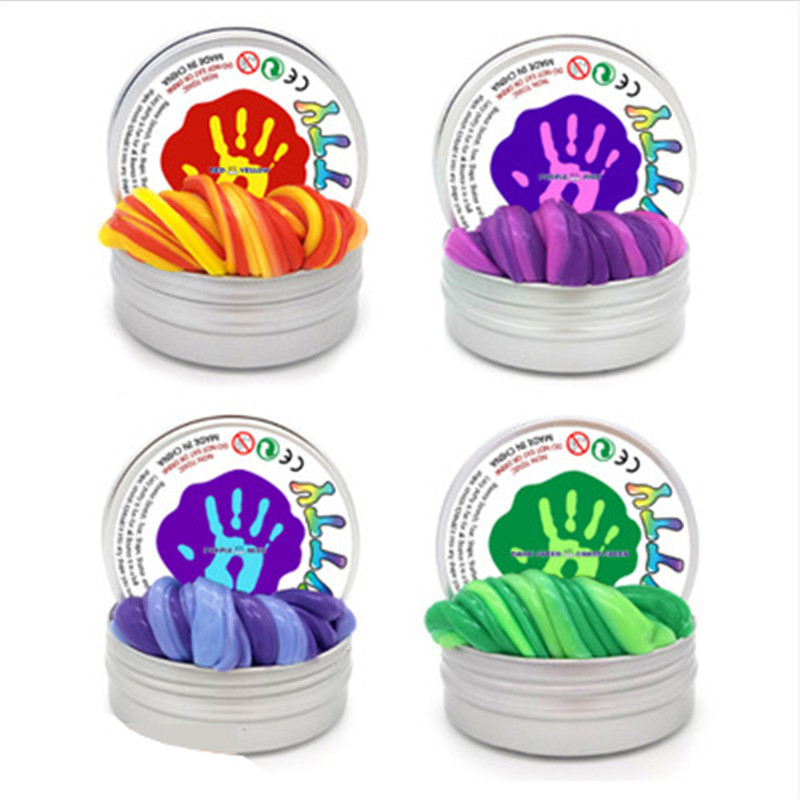 Hot Sale Slime DIY Magnetic Polymer Clay Putty Discoloration Rubber Magnet Plasticine Mud Magic Hand Bounce Toys Kids Gift-image-532879253