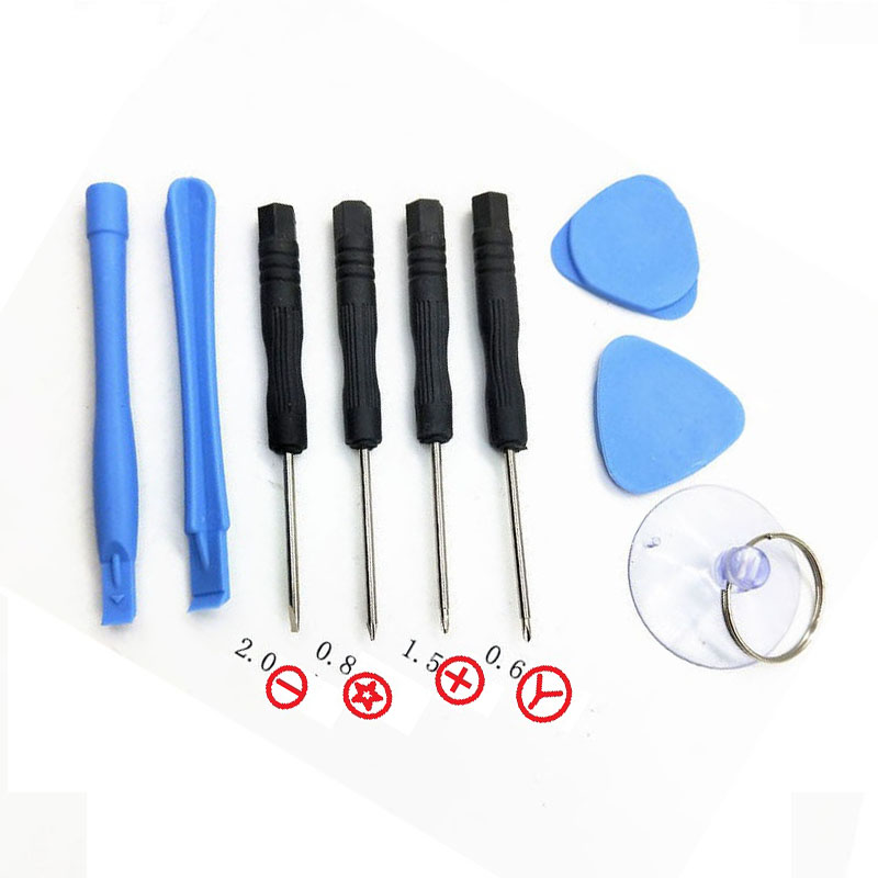 

Cell Phone Reparing tools 9 8 in 1 Repair Pry Kit Opening Tools Pentalobe Torx Slotted screwdriver For Apple iPhone 4 4S 5 5s 6 7 500PCS