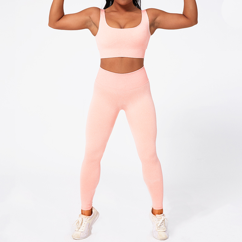 

SVOKOR Gym Set Women Solid Seamless Sportswear Yoga Fitness Clothing Workout Sports Bra Leggings Push Up Pants Suits, Blue yoga set