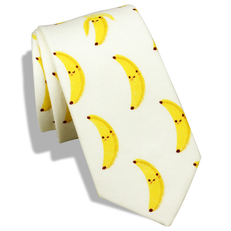 

Neck Tie Set HAWSON Ties For Men Fruit Pattern Banana Cartoon Mens Slim Skinny Casual Dress, Gift, Gift Boyfriend