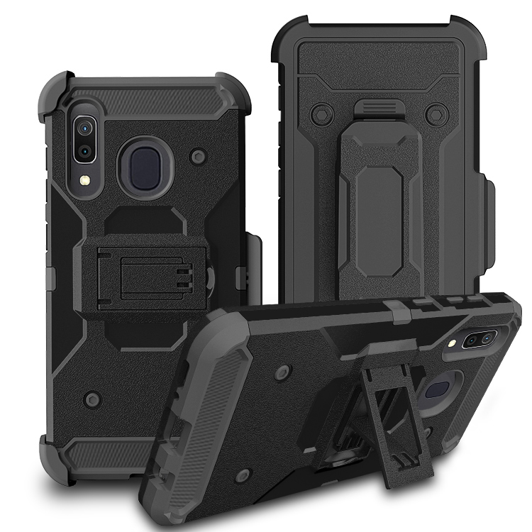 

For LG K51 K31 Stylo6 5 K40 LV5 V20 G6 Shockproof Holster Clip 4-Layer Protections kickstand Tough Armor Phone Case Cover, Black+solid grey2#