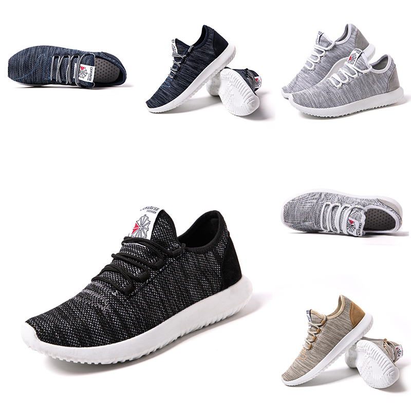 

Wholesale Retail Flat shoes Comfortable women men running shoes Outdoor wallking Grey dark blue brown Homemade brand Made in China 39-44