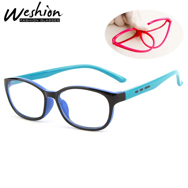 Square Kids Glasses Frame Boy Girl Anti Blue Light Blocking Reflective Clear Lenses Uv400 Computer Children Eyeglasse 2019 Uv400 UyAgA