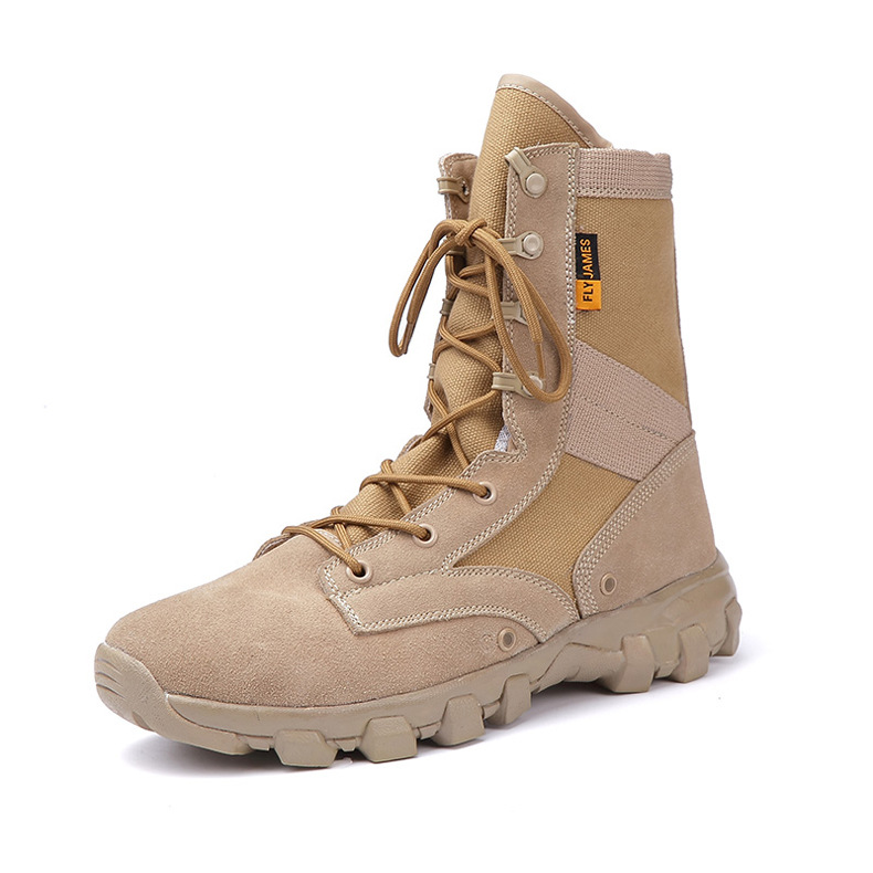 

Brand Outdoor Men Hiking Famous Shoes Desert High-top Tactical Boots Men's Special Forces Sports Tactical Camping Shoes, As pic