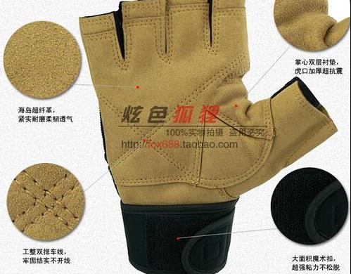 

Fashion-2015 Hot Sell High Quality Equipment Body Building Training Fitness Weight Lifting Workout Exercise Slip-Resistant Schiek Gloves