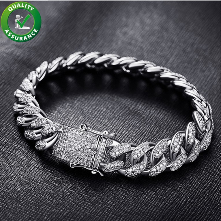 

Mens Bracelets Hip Hop Jewelry Luxury Designer Bangles Pandora Style Diamond Tennis Bracelet Gold Silver Iced Out Chains Charm Rapper Love