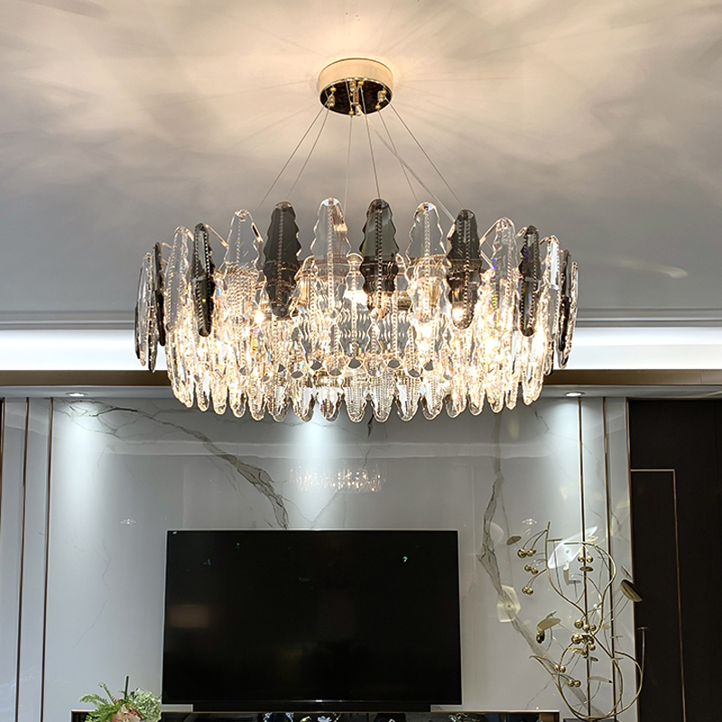 Postmodern Luxury LED ChandelierS Lighting Living Room Crystal Lamp Personality Bedroom Dining Room Chandelier Simple Nordic Pendant Lamps-image-552137087