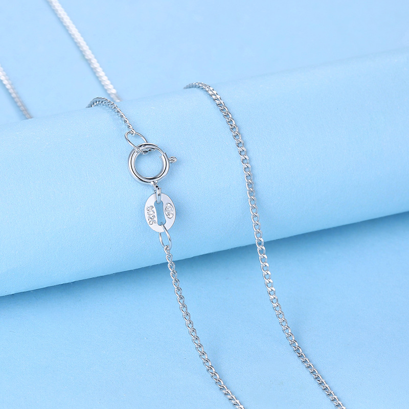 Factory direct sales S925 Sterling Silver Chains women's side chain silver for jewelry diy high quality accessories wholesale-image-524302780