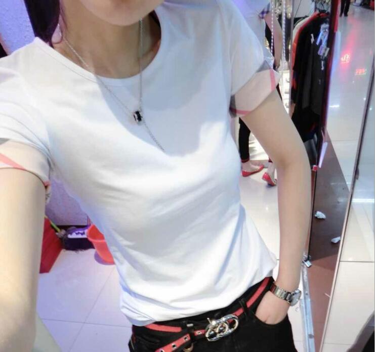 

2019 NEW Women' Cotton Short Sleeve T-Shirt High Quality 100% Casual Women' Short Sleeve Size -XXL hghg, White