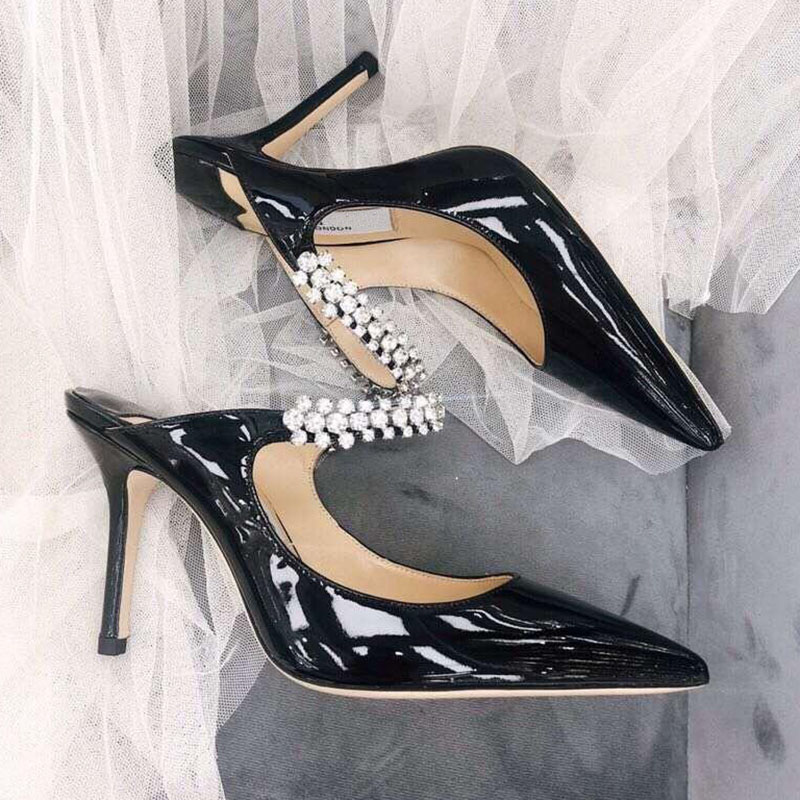 2020 Newest Mule Women fashion Luxury Sexy elegant High heel Heel 8.5 cm Size 35-40 model SF01
