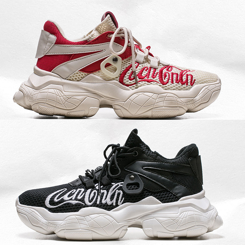 

2020 newest top slipper men women old dad shoes flying line red black white comfortable gym athletic trainers sports sneakers casual shoes, B1