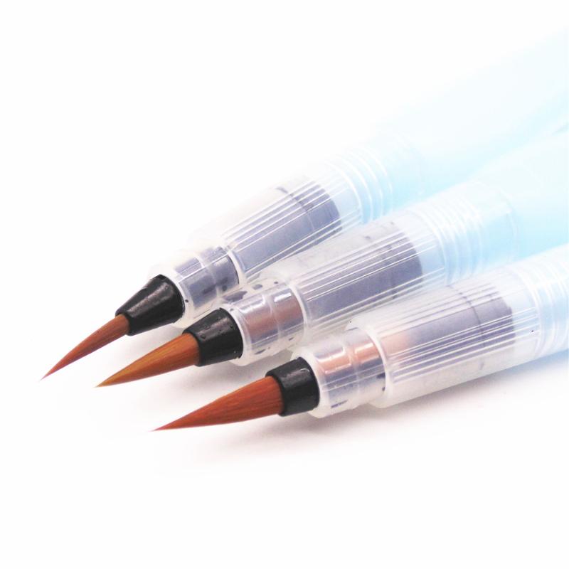 

3 numberslarge capacity Water Brush Watercolor Art Paint Brush nylon hair painting Calligraphy Pen Art Markers