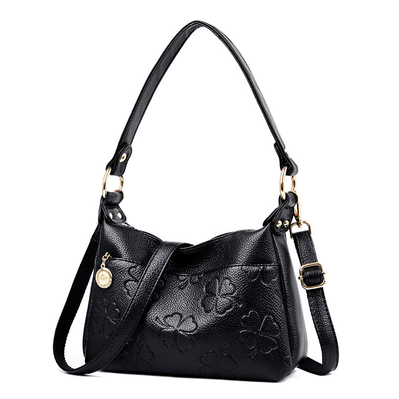 

2019 new handbag Korean shoulder messenger bag handbag middle-aged mom bag, Red